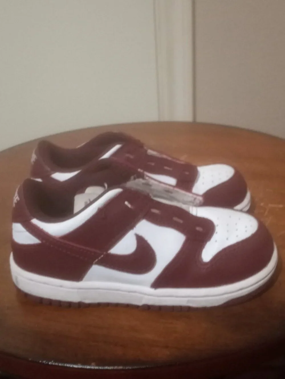 Nike Dunk Low White Redwood TD Toddler FB9107-115 8C Retro Authentic Sneakers